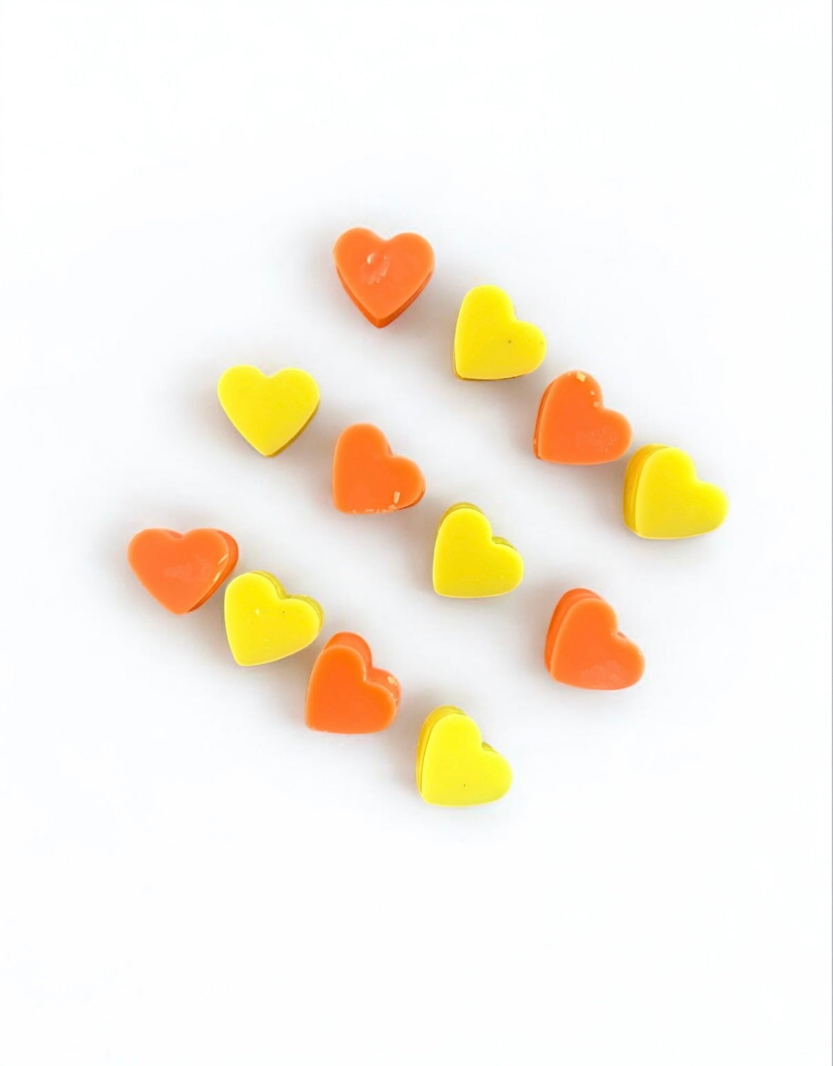 Mini candy floss hearts
