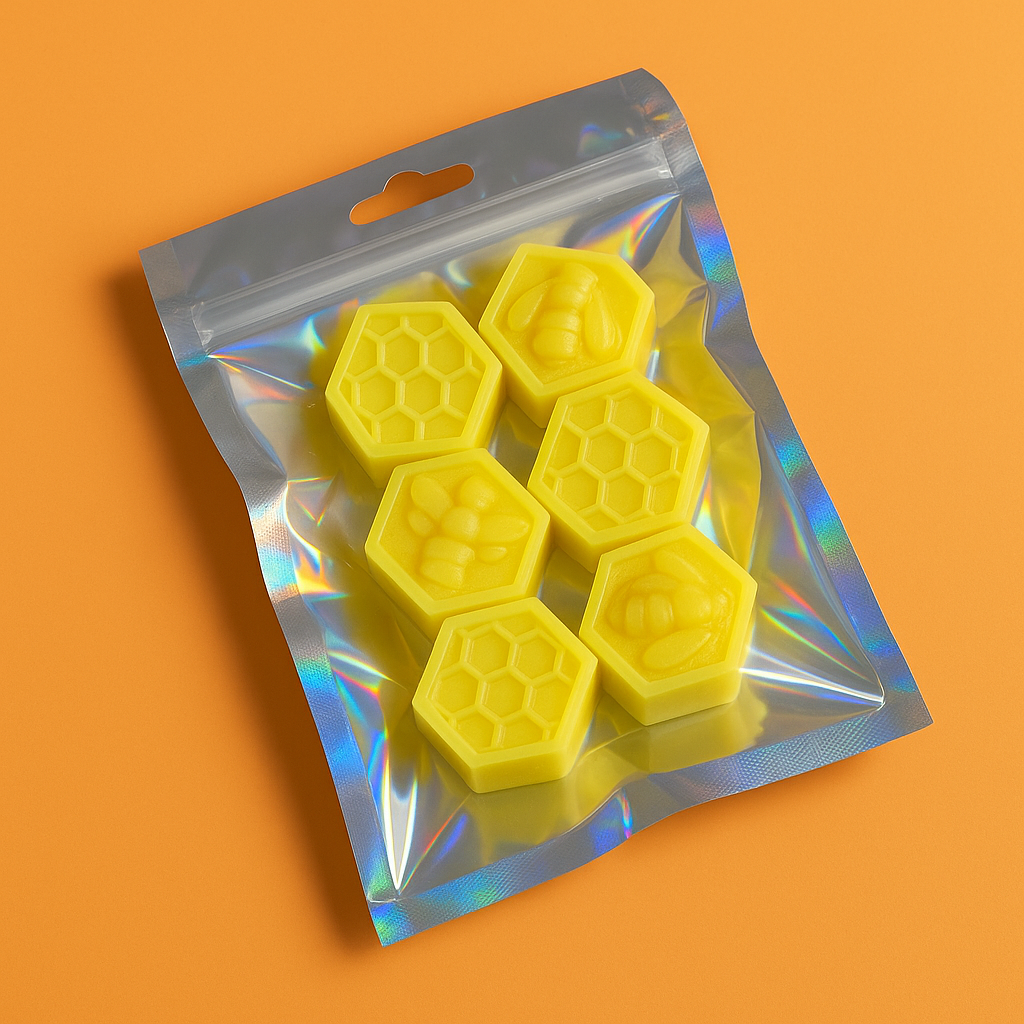 Flashy lemon honeycomb