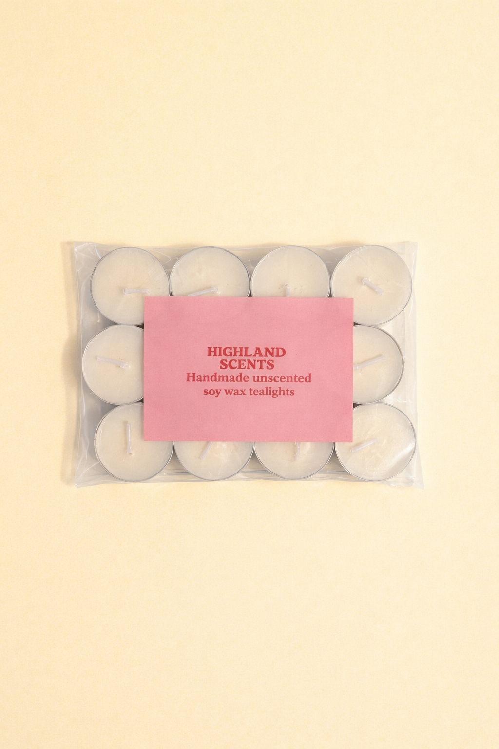 Unscented tealights