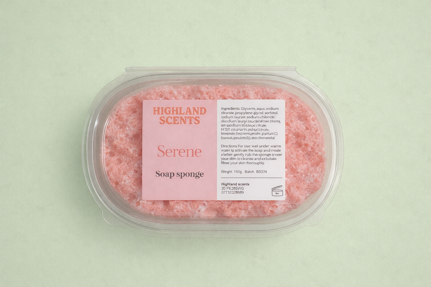 Serene soap sponge