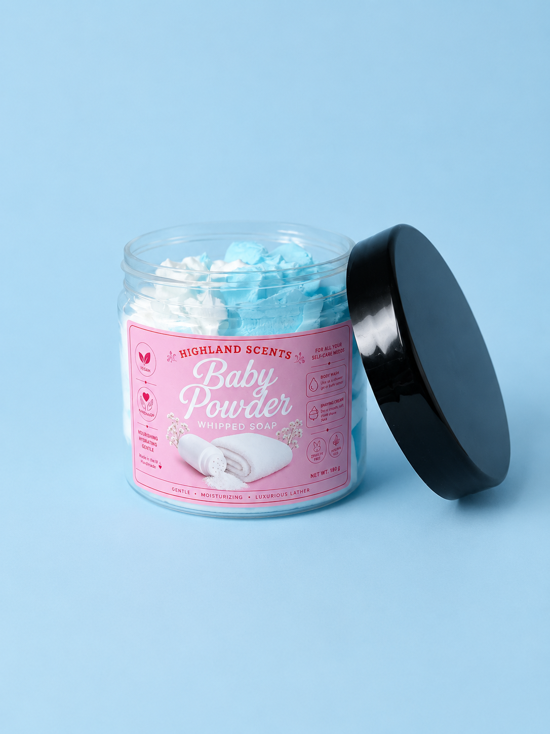 Baby powder Whipped soap