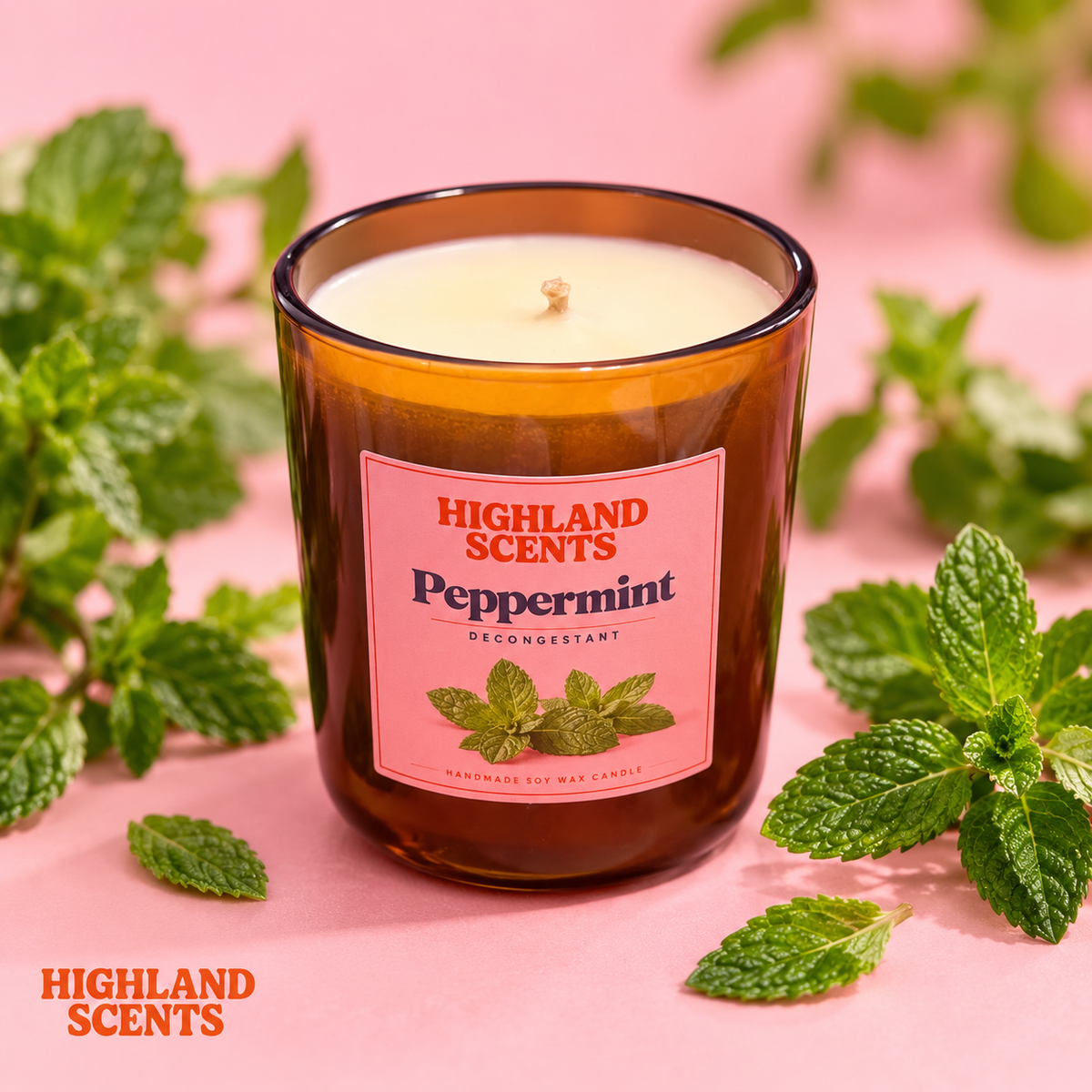 Peppermint (decongestant) candle