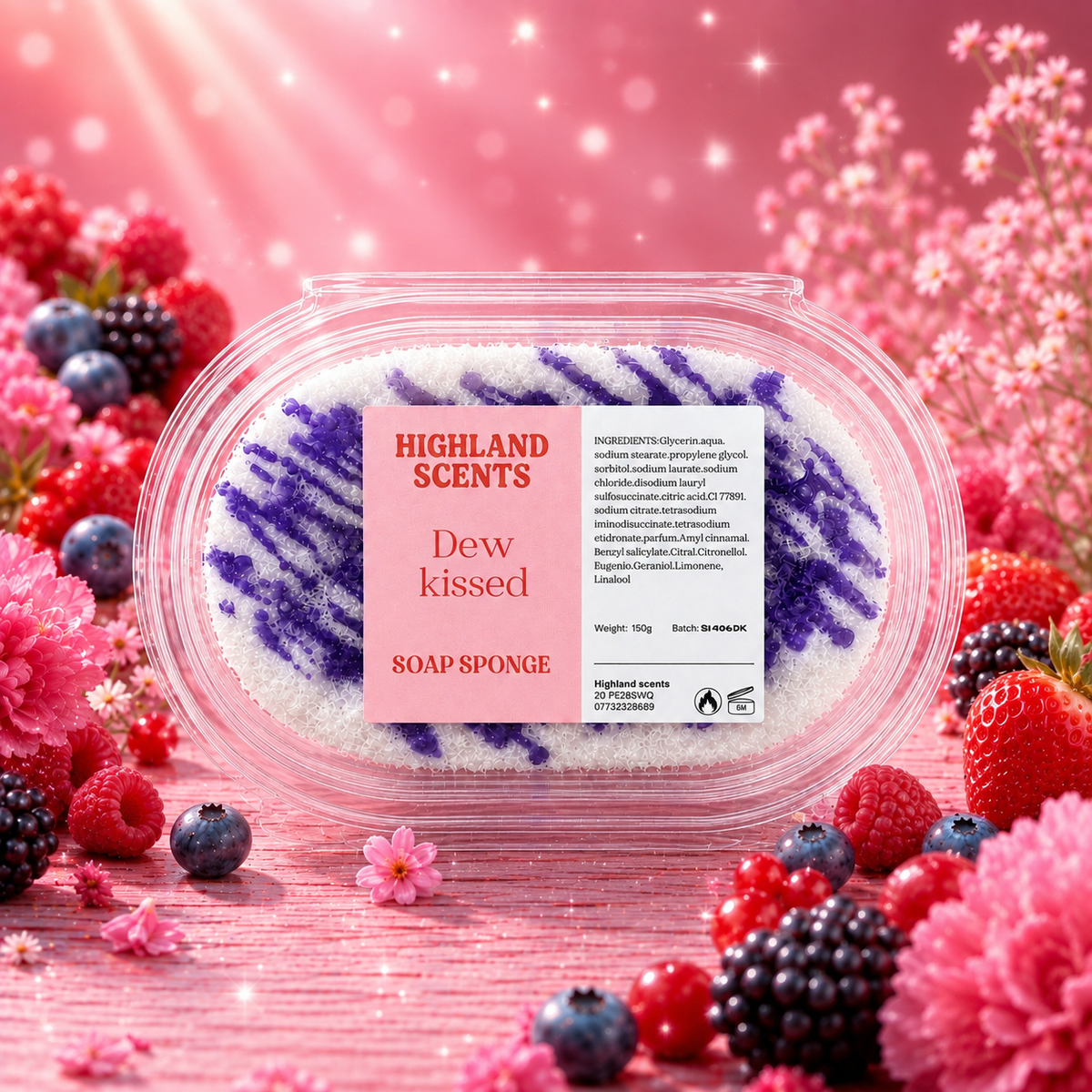 Dew kissed soap sponge