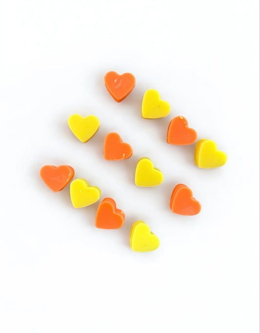 Mini candy floss hearts
