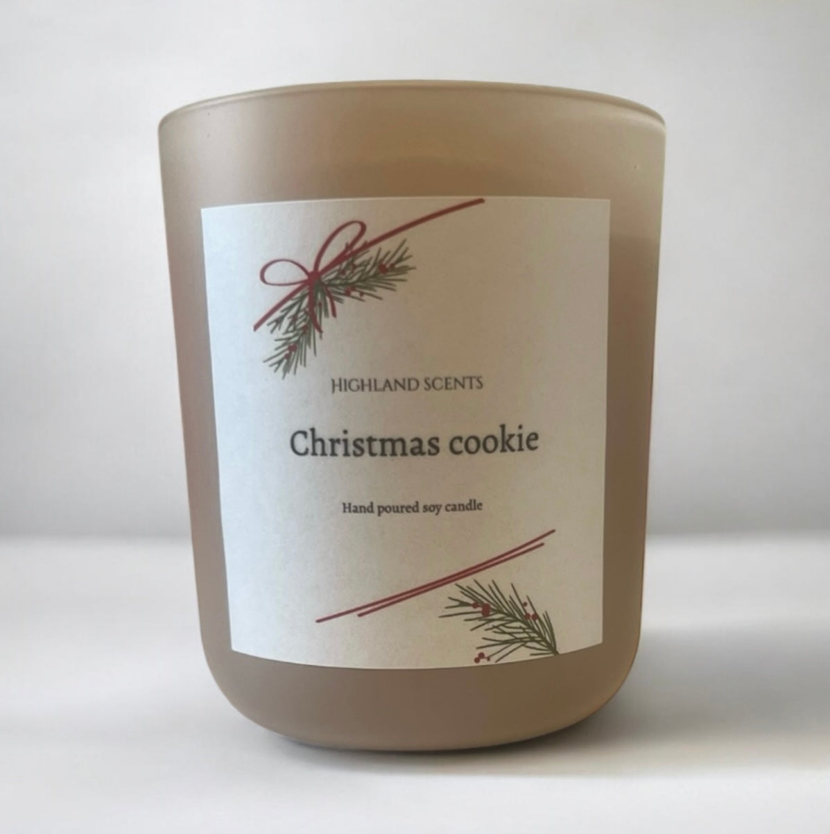 Christmas cookie candle