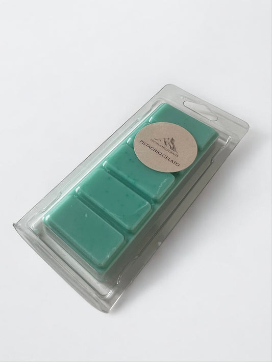 Pistachio gelato clamshell