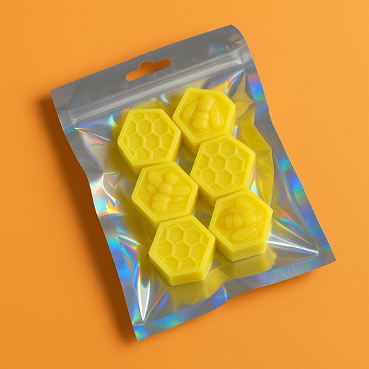 Flashy lemon honeycomb