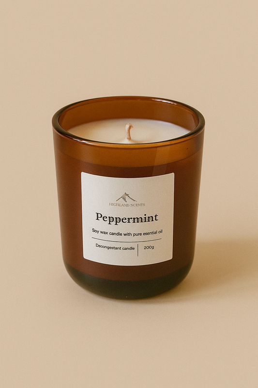 Peppermint (decongestant) candle