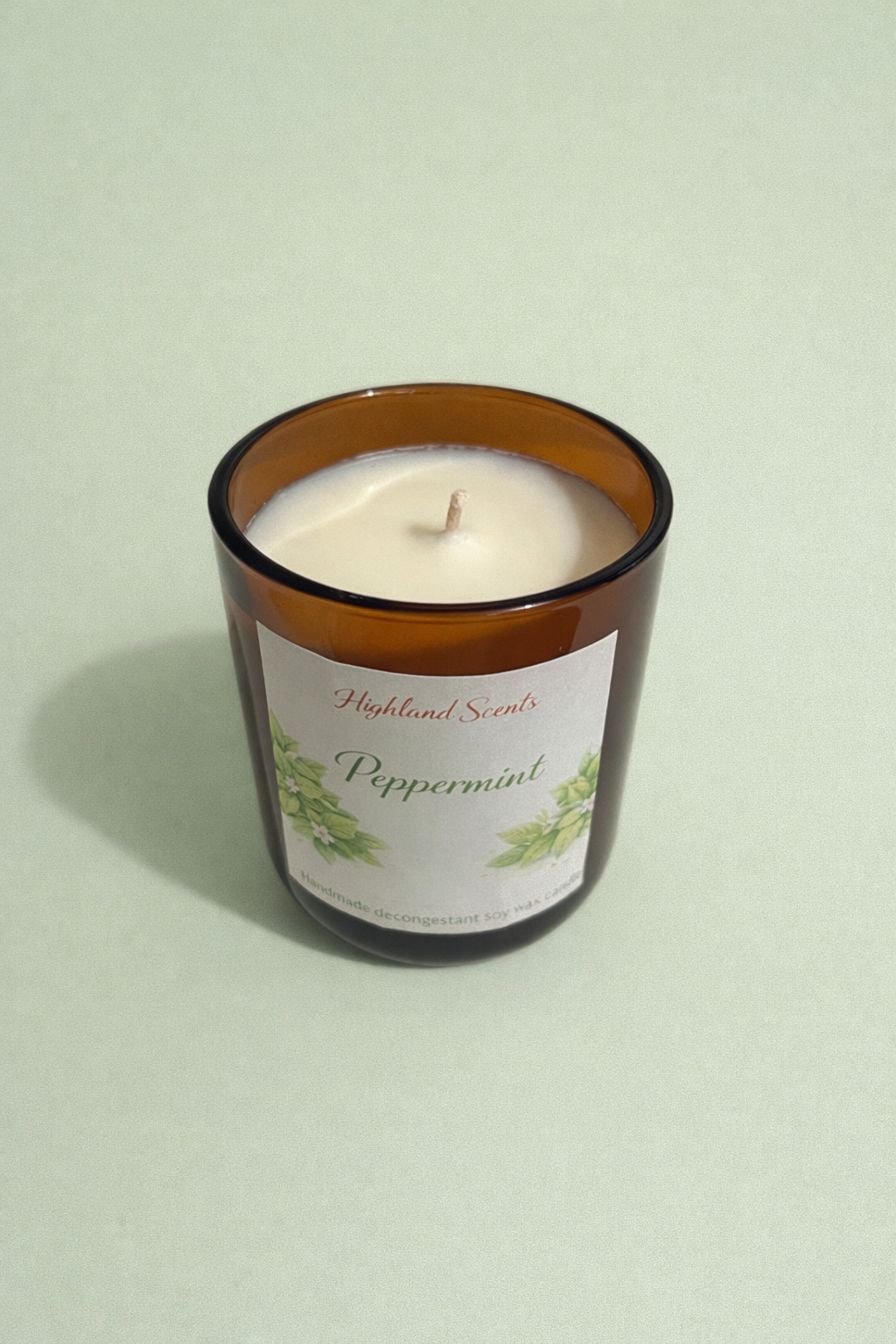 Peppermint (decongestant) candle
