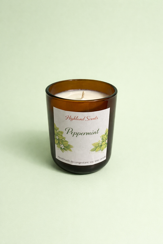 Peppermint (decongestant) candle