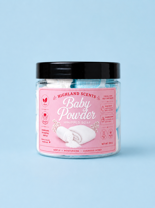 Baby powder Whipped soap