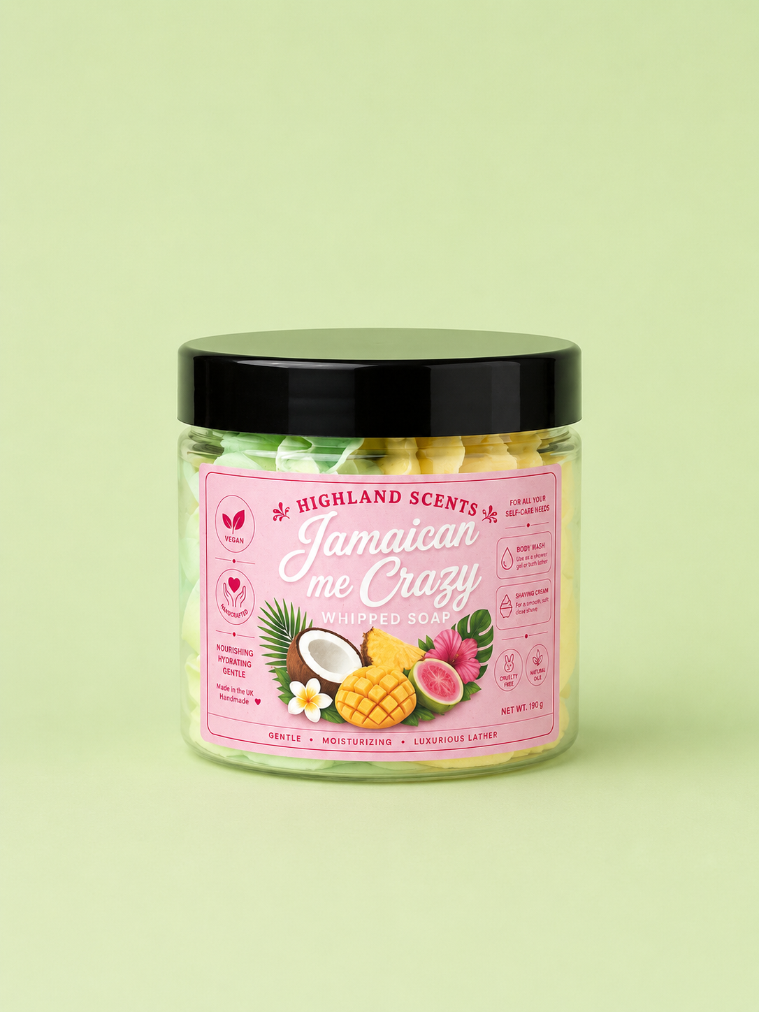 Jamaican me crazy whipped soap