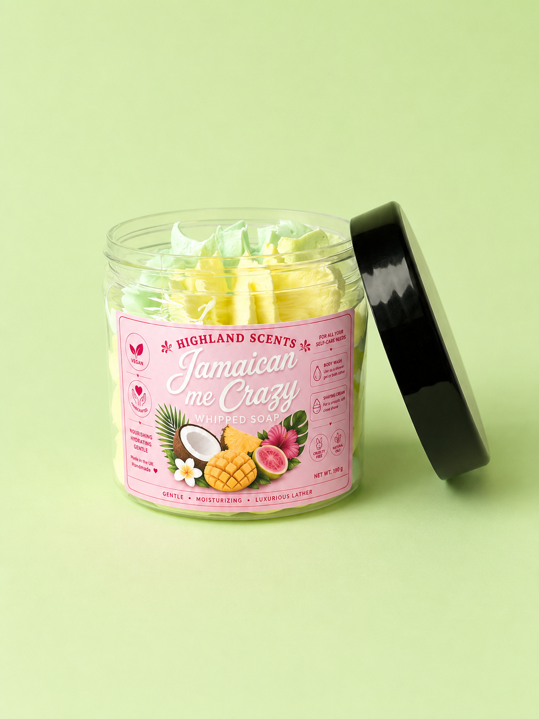 Jamaican me crazy whipped soap