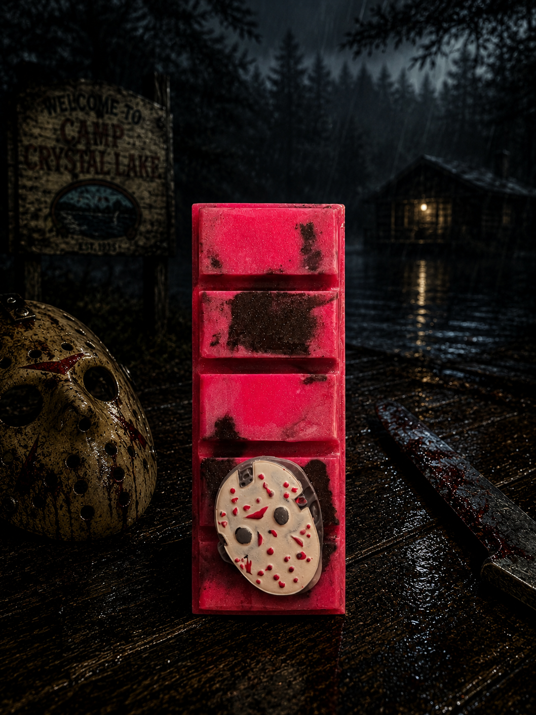 Horror Themed Wax Melt Snap Bar – Candy Apple