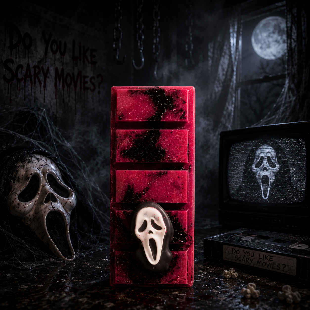 Horror Themed Wax Melt Snap Bar – Candy Apple