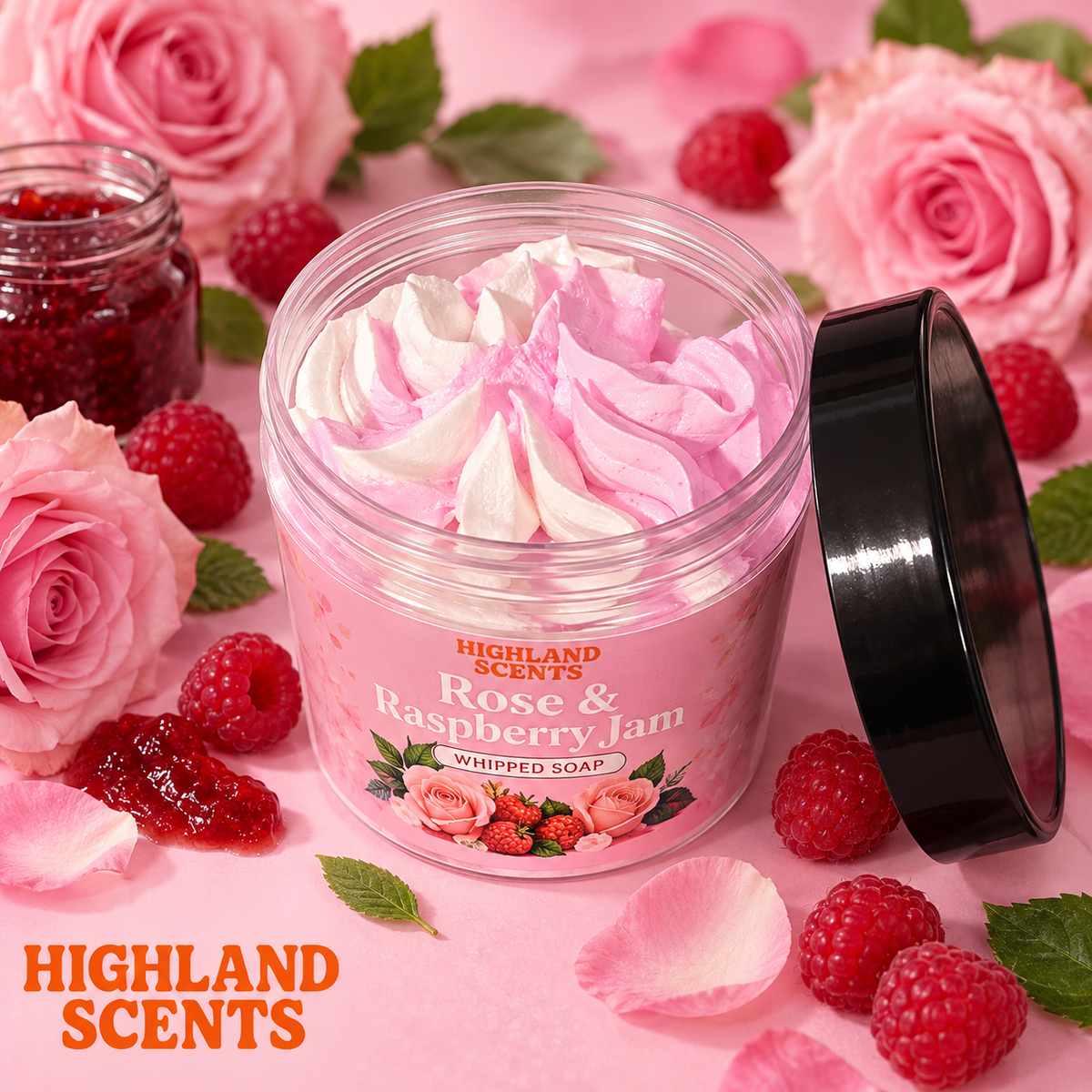 Rose & Raspberry Jam Whipped Soap
