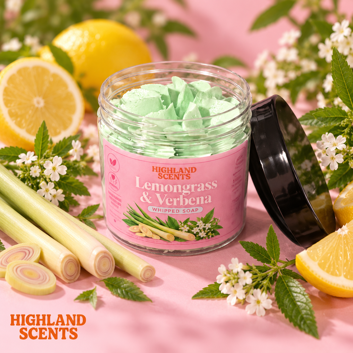 Lemongrass & Verbena Whipped Soap