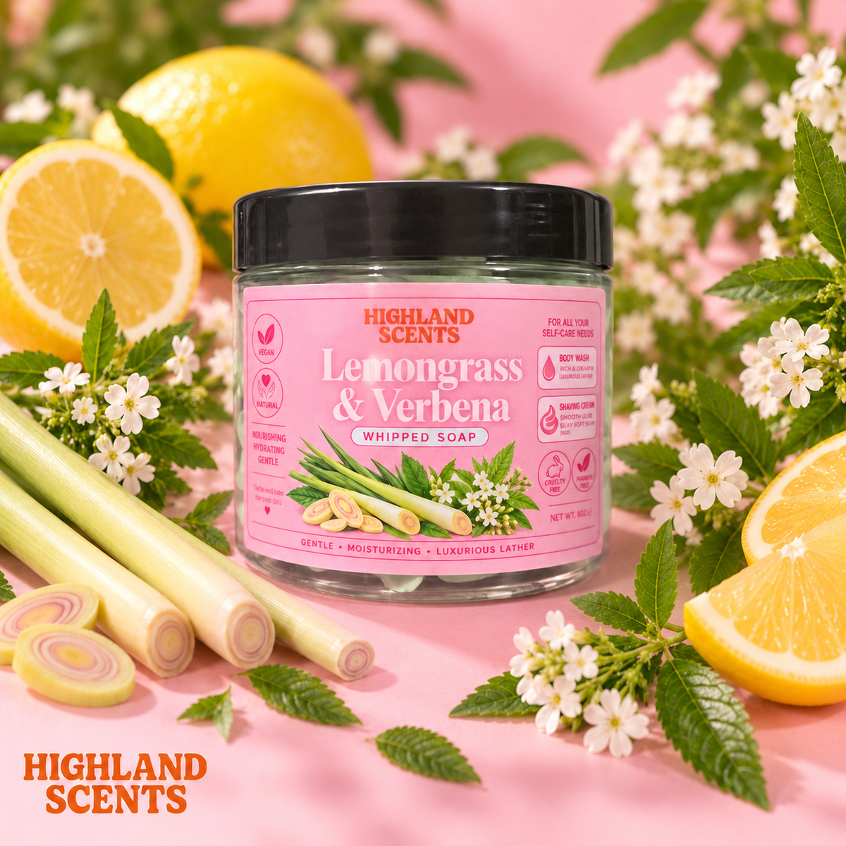 Lemongrass & Verbena Whipped Soap