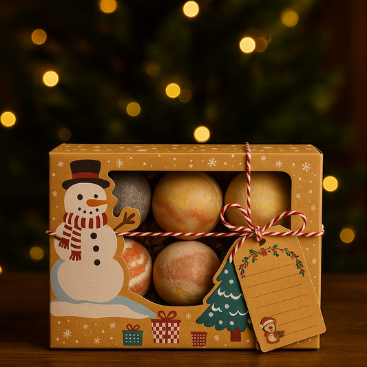 Christmas bath bomb gift set